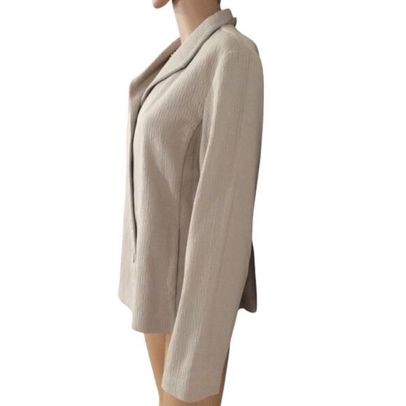 NWT Eileen Fisher Women's Size Large Eco Cotton Blend Jacquard Button Up Jacket - Picture 4 of 12